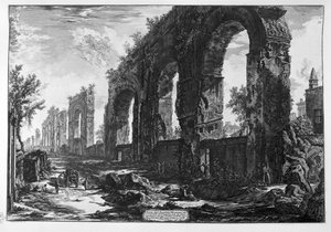 Überreste der Aquädukte Neroniani von Giovanni Battista Piranesi